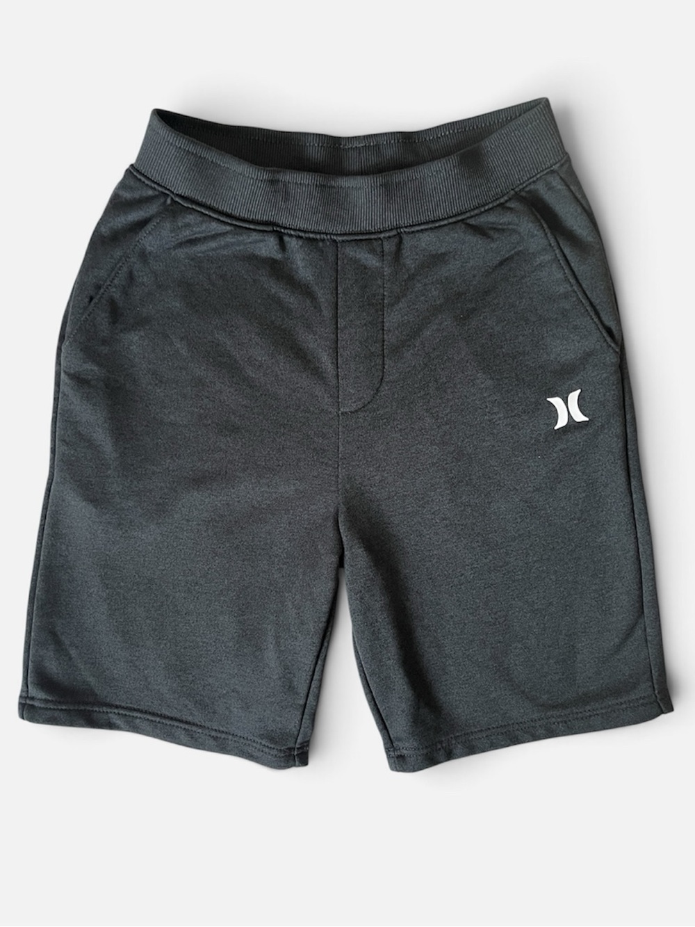 Hurley Dark Grey Youth Athletic Shorts with White Logo like new condition